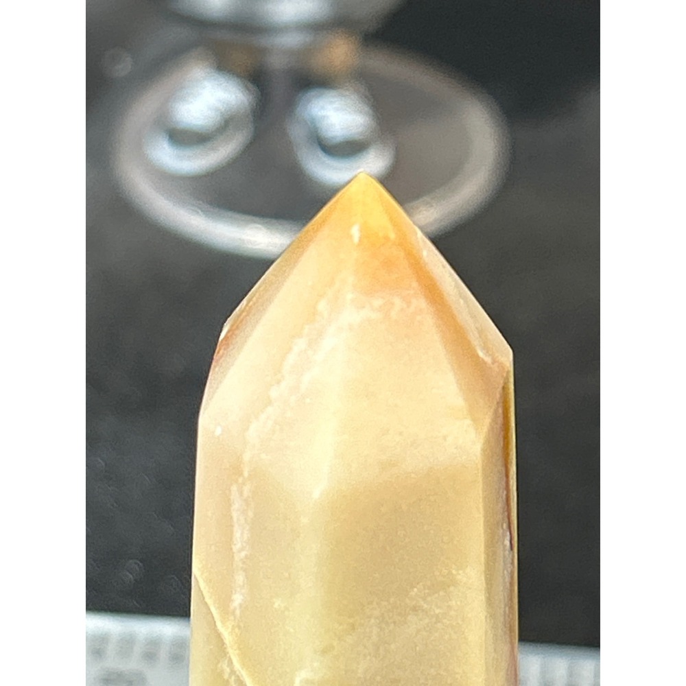 Caribbean Calcite Crystal Tower Obelisk Polished Stone Specimen 3.79in #39 - Picture 6 of 6